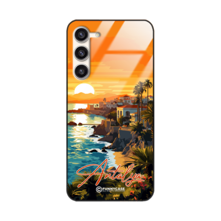 Etui Black Case Glass do SAMSUNG S23 PLUS SUMMER PARADISE ST_PAR101