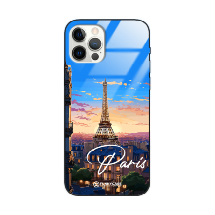 Etui Black Case Glass do IPHONE 12 PRO SUMMER PARADISE ST_PAR104