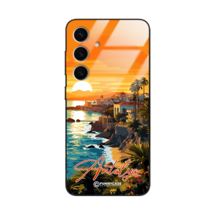 Etui Black Case Glass do SAMSUNG S24 5G SUMMER PARADISE ST_PAR101