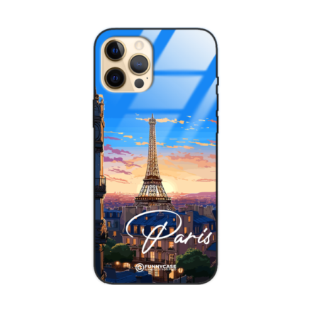 Etui Black Case Glass do IPHONE 12 PRO MAX SUMMER PARADISE ST_PAR104