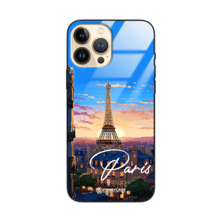 Etui Black Case Glass do IPHONE 13 PRO MAX SUMMER PARADISE ST_PAR104