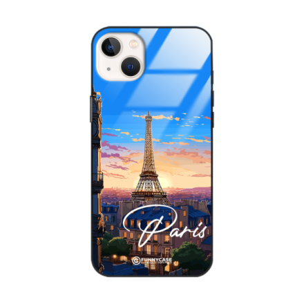 Etui Black Case Glass do IPHONE 14 PLUS SUMMER PARADISE ST_PAR104