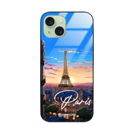 Etui Black Case Glass do IPHONE 15 SUMMER PARADISE ST_PAR104