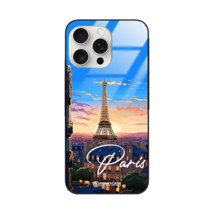 Etui Black Case Glass do IPHONE 15 PRO MAX SUMMER PARADISE ST_PAR104