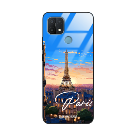 Etui Black Case Glass do OPPO A15 SUMMER PARADISE ST_PAR104