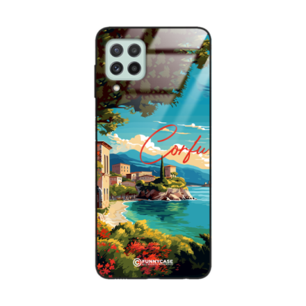 Etui Black Case Glass do SAMSUNG GALAXY A22 4G SUMMER PARADISE ST_PAR102