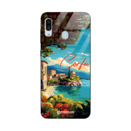 Etui Black Case Glass do SAMSUNG GALAXY A30 SUMMER PARADISE ST_PAR102