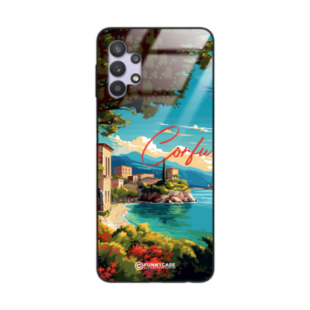 Etui Black Case Glass do SAMSUNG GALAXY A32 4G SUMMER PARADISE ST_PAR102