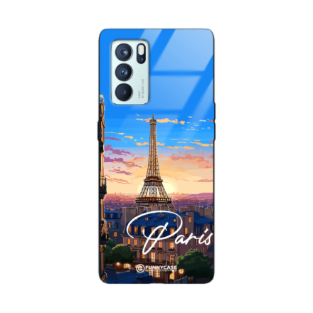 Etui Black Case Glass do OPPO RENO 6 PRO SUMMER PARADISE ST_PAR104