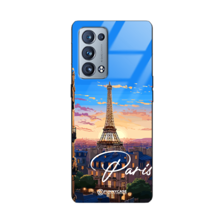 Etui Black Case Glass do OPPO RENO 6 PRO PLUS SUMMER PARADISE ST_PAR104