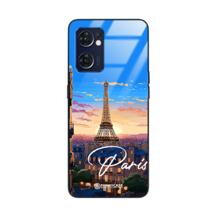 Etui Black Case Glass do OPPO RENO 7 5G SUMMER PARADISE ST_PAR104