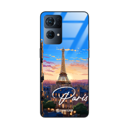 Etui Black Case Glass do OPPO RENO 7 PRO SUMMER PARADISE ST_PAR104