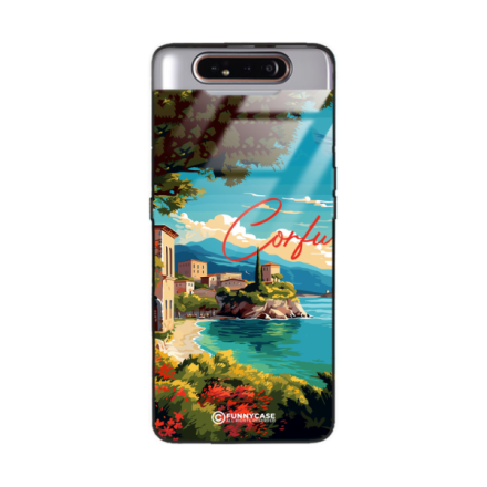 Etui Black Case Glass do SAMSUNG GALAXY A80 SUMMER PARADISE ST_PAR102