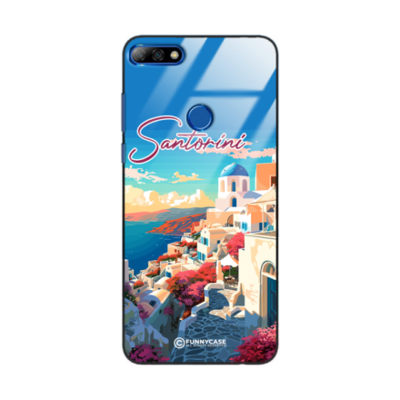 Etui Black Case Glass do HUAWEI Y7 PRIME 2018 SUMMER PARADISE ST_PAR105