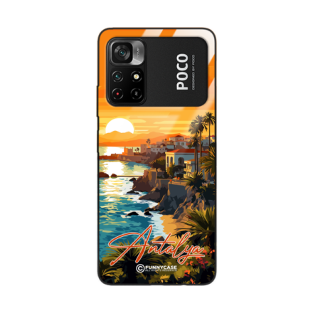 Etui Black Case Glass do XIAOMI POCO M4 PRO 5G SUMMER PARADISE ST_PAR101