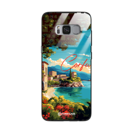 Etui Black Case Glass do SAMSUNG GALAXY S8 PLUS SUMMER PARADISE ST_PAR102