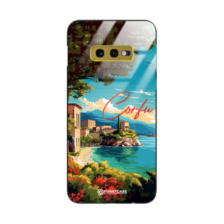 Etui Black Case Glass do SAMSUNG GALAXY S10E SUMMER PARADISE ST_PAR102