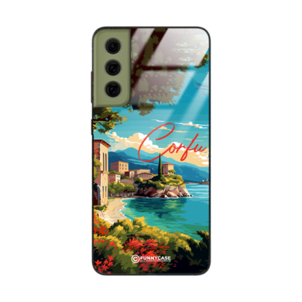 Etui Black Case Glass do SAMSUNG GALAXY S21 FE SUMMER PARADISE ST_PAR102