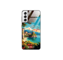 Etui Black Case Glass do SAMSUNG GALAXY S21 PLUS SUMMER PARADISE ST_PAR102