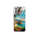 Etui Black Case Glass do SAMSUNG GALAXY S21 PLUS SUMMER PARADISE ST_PAR102
