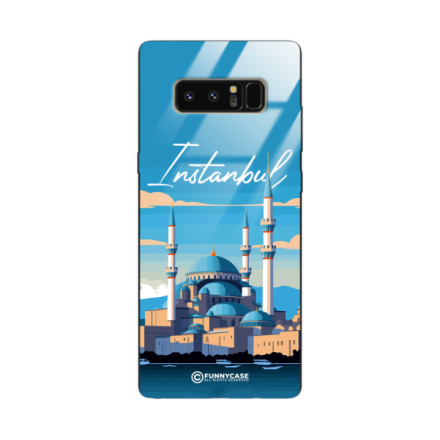 Etui Black Case Glass do SAMSUNG GALAXY NOTE 8 SUMMER PARADISE ST_PAR103