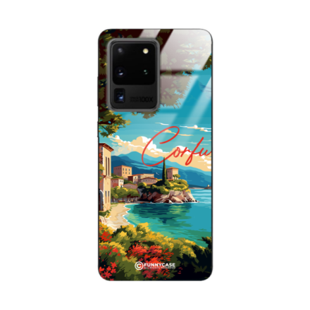 Etui Black Case Glass do SAMSUNG S20 ULTRA (S11 ULTRA) SUMMER PARADISE ST_PAR102