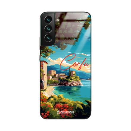 Etui Black Case Glass do SAMSUNG S22 PLUS SUMMER PARADISE ST_PAR102