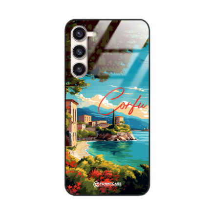 Etui Black Case Glass do SAMSUNG S23 PLUS SUMMER PARADISE ST_PAR102