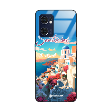 Etui Black Case Glass do OPPO RENO 7 5G SUMMER PARADISE ST_PAR105