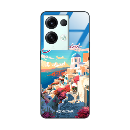 Etui Black Case Glass do OPPO RENO 8 SUMMER PARADISE ST_PAR105