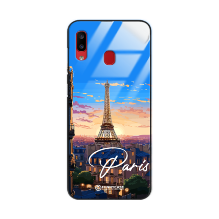 Etui Black Case Glass do SAMSUNG A20 SUMMER PARADISE ST_PAR104