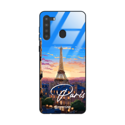 Etui Black Case Glass do SAMSUNG GALAXY A21 SUMMER PARADISE ST_PAR104