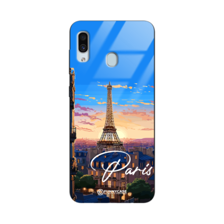 Etui Black Case Glass do SAMSUNG GALAXY A30 SUMMER PARADISE ST_PAR104