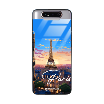 Etui Black Case Glass do SAMSUNG GALAXY A80 SUMMER PARADISE ST_PAR104