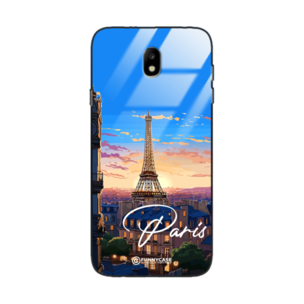 Etui Black Case Glass do SAMSUNG GALAXY J7 2017 EU SUMMER PARADISE ST_PAR104