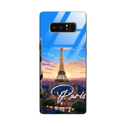 Etui Black Case Glass do SAMSUNG GALAXY NOTE 8 SUMMER PARADISE ST_PAR104