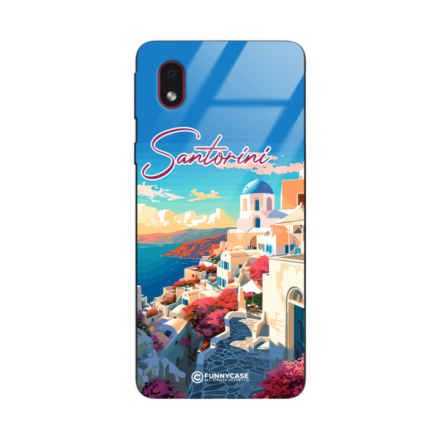 Etui Black Case Glass do SAMSUNG A01 CORE SUMMER PARADISE ST_PAR105