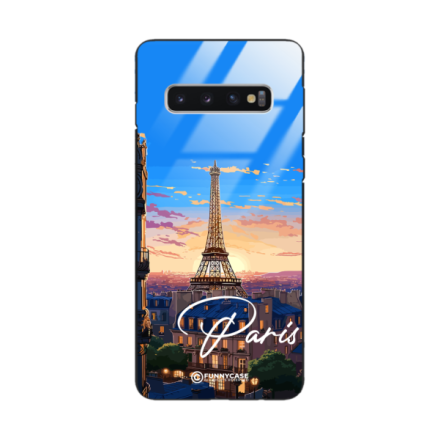 Etui Black Case Glass do SAMSUNG GALAXY S10 SUMMER PARADISE ST_PAR104