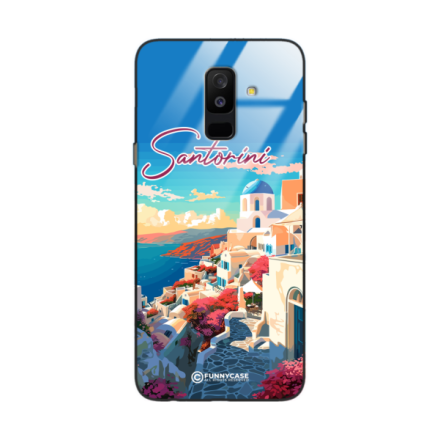 Etui Black Case Glass do SAMSUNG A6 PLUS 2018 SUMMER PARADISE ST_PAR105