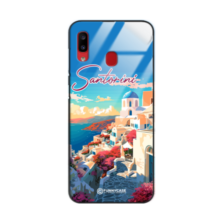 Etui Black Case Glass do SAMSUNG A20 SUMMER PARADISE ST_PAR105