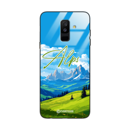 Etui Black Case Glass do SAMSUNG A6 PLUS 2018 SUMMER PARADISE ST_PAR106