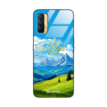 Etui Black Case Glass do REALME V15 SUMMER PARADISE ST_PAR106