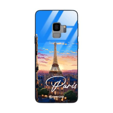 Etui Black Case Glass do SAMSUNG S9 SUMMER PARADISE ST_PAR104