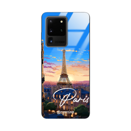 Etui Black Case Glass do SAMSUNG S20 ULTRA (S11 ULTRA) SUMMER PARADISE ST_PAR104