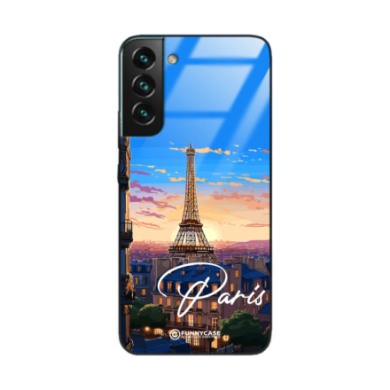 Etui Black Case Glass do SAMSUNG S22 PLUS SUMMER PARADISE ST_PAR104