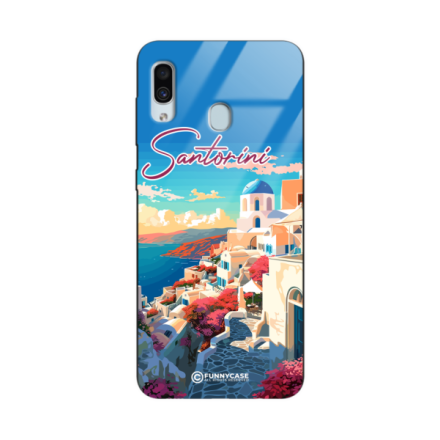 Etui Black Case Glass do SAMSUNG GALAXY A30 SUMMER PARADISE ST_PAR105