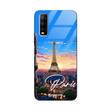 Etui Black Case Glass do VIVO Y70S SUMMER PARADISE ST_PAR104