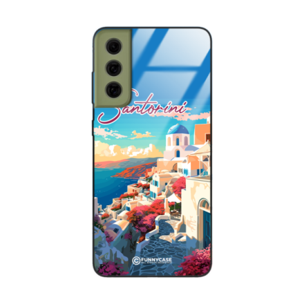 Etui Black Case Glass do SAMSUNG GALAXY S21 FE SUMMER PARADISE ST_PAR105