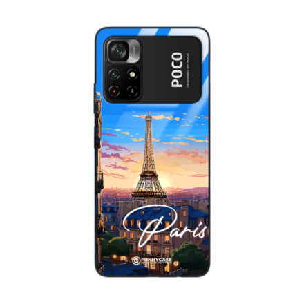 Etui Black Case Glass do XIAOMI POCO M4 PRO 5G SUMMER PARADISE ST_PAR104