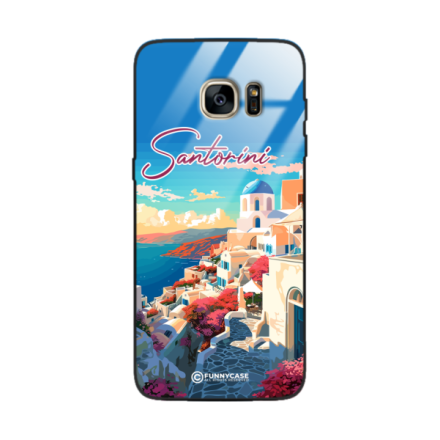 Etui Black Case Glass do SAMSUNG S7 EDGE SUMMER PARADISE ST_PAR105